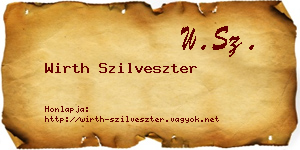 Wirth Szilveszter névjegykártya